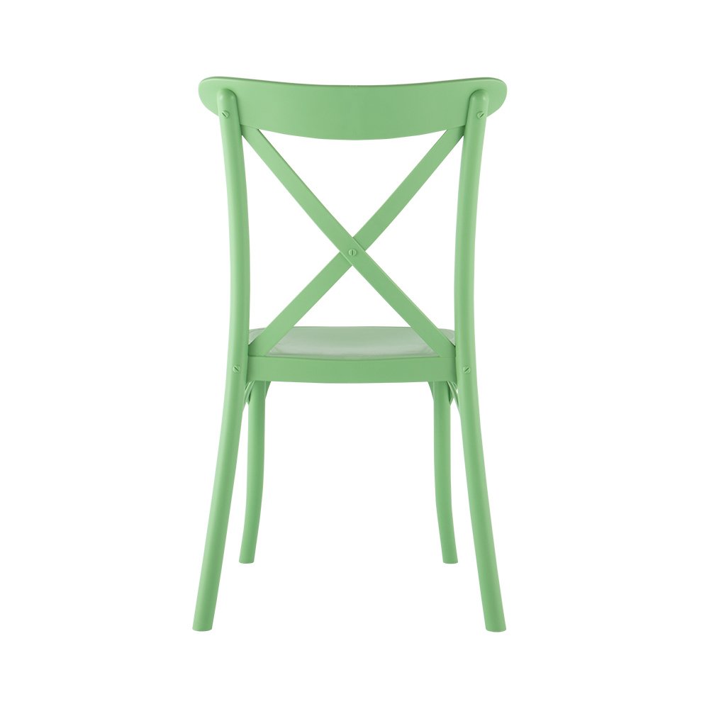 Stackable Resin Crossback Dining Chair Set of 2. Picture 5