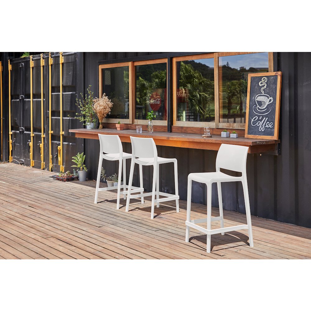 Sensilla Resin Stackable Counter Stool Set of 2. Picture 2