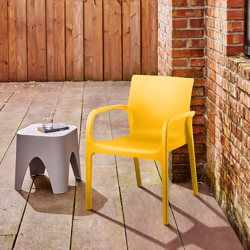 Lagoon Alissa Resin Stackable Dining Armchair Set of 2. Picture 3