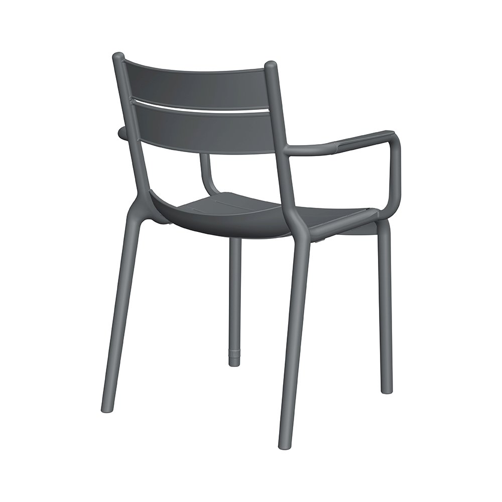 Naples A Stackable Armchair Dark Grey, 2 Pcs. Picture 2