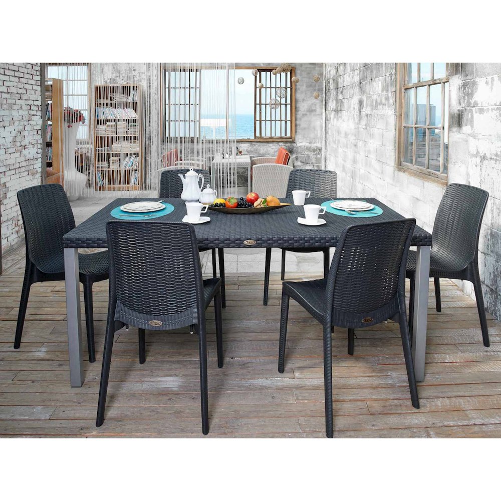 Lagoon Rue Resin Stackable Dining Chairs Set of 4. Picture 2