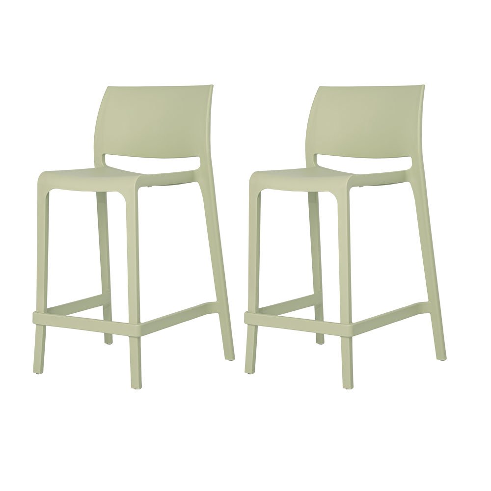 Sensilla Resin Stackable Counter Stool Set of 2. Picture 1