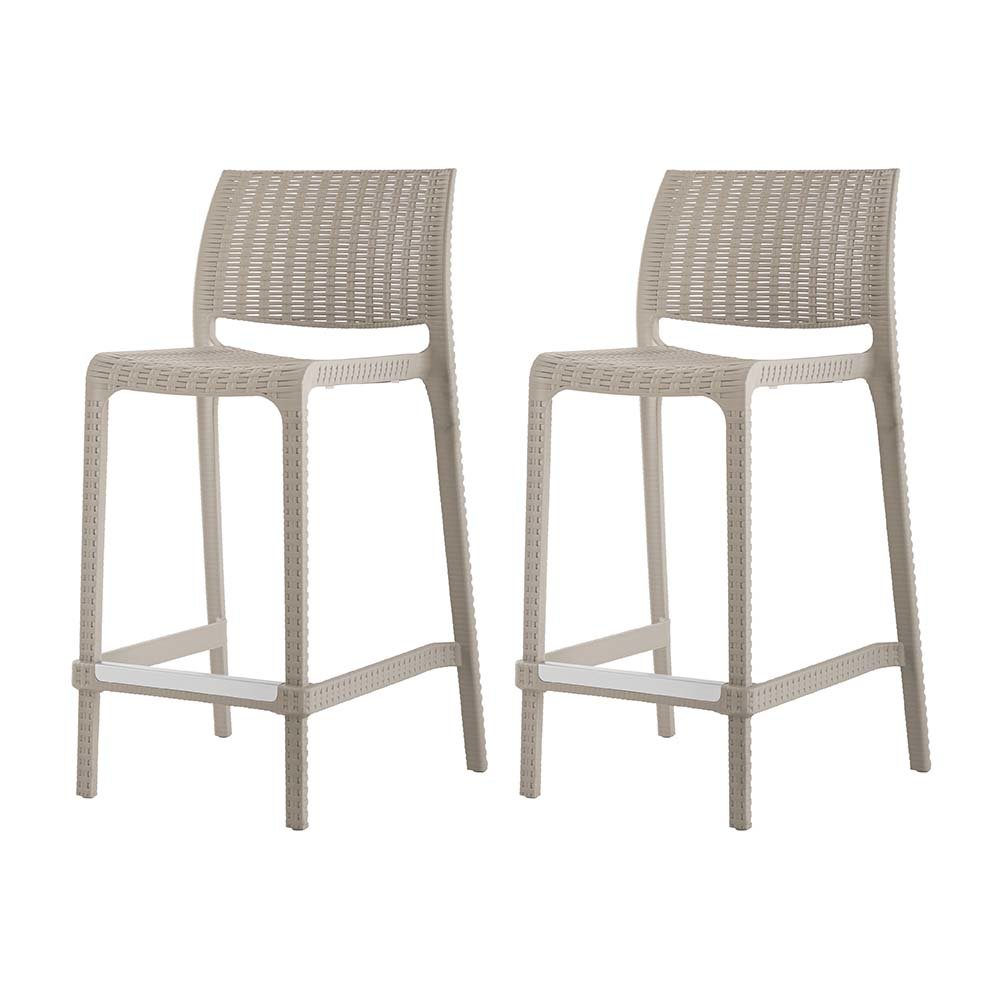 Rue Resin Stackable Counter Stool Set of 2. Picture 1