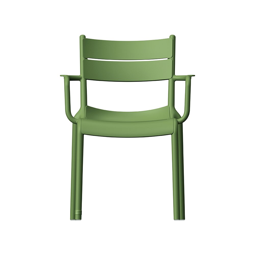 Naples A Stackable Armchair Olive Green, 2 Pcs. Picture 3