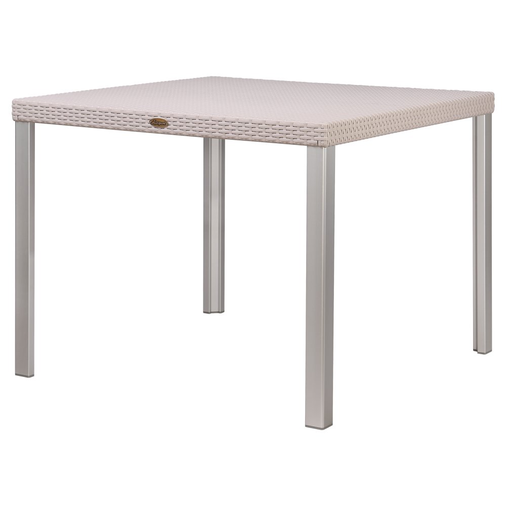 Lagoon Oslo Rattan Dining Table with Aluminum Legs. Picture 2
