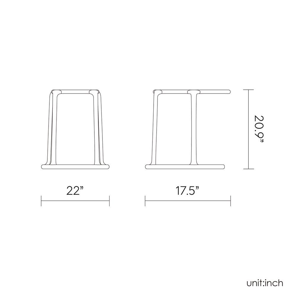 Lagoon Uno C-Shape Side Table Set of 2. Picture 2
