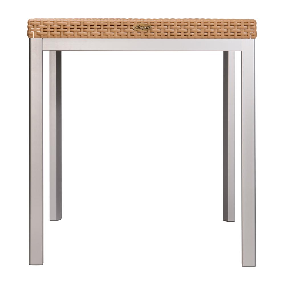 Russ Rattan Coffee Table with Aluminum Legs. Picture 2
