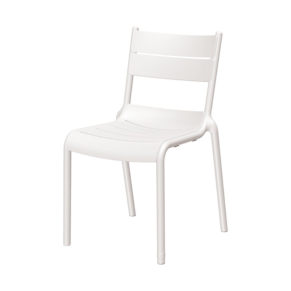 Naples B Stackable Side Chair White, 2 Pcs. Picture 1
