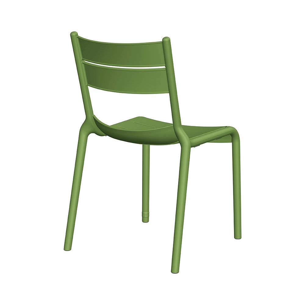 Naples B Stackable Side Chair Olive Green, 2 Pcs. Picture 2