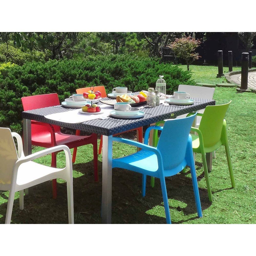 Lagoon Alissa Resin Stackable Dining Armchair Set of 2. Picture 5