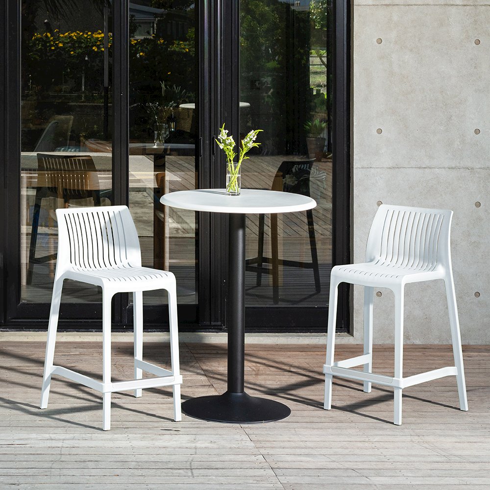 Milos Resin Stackable Counter Stool Set of 2. Picture 2