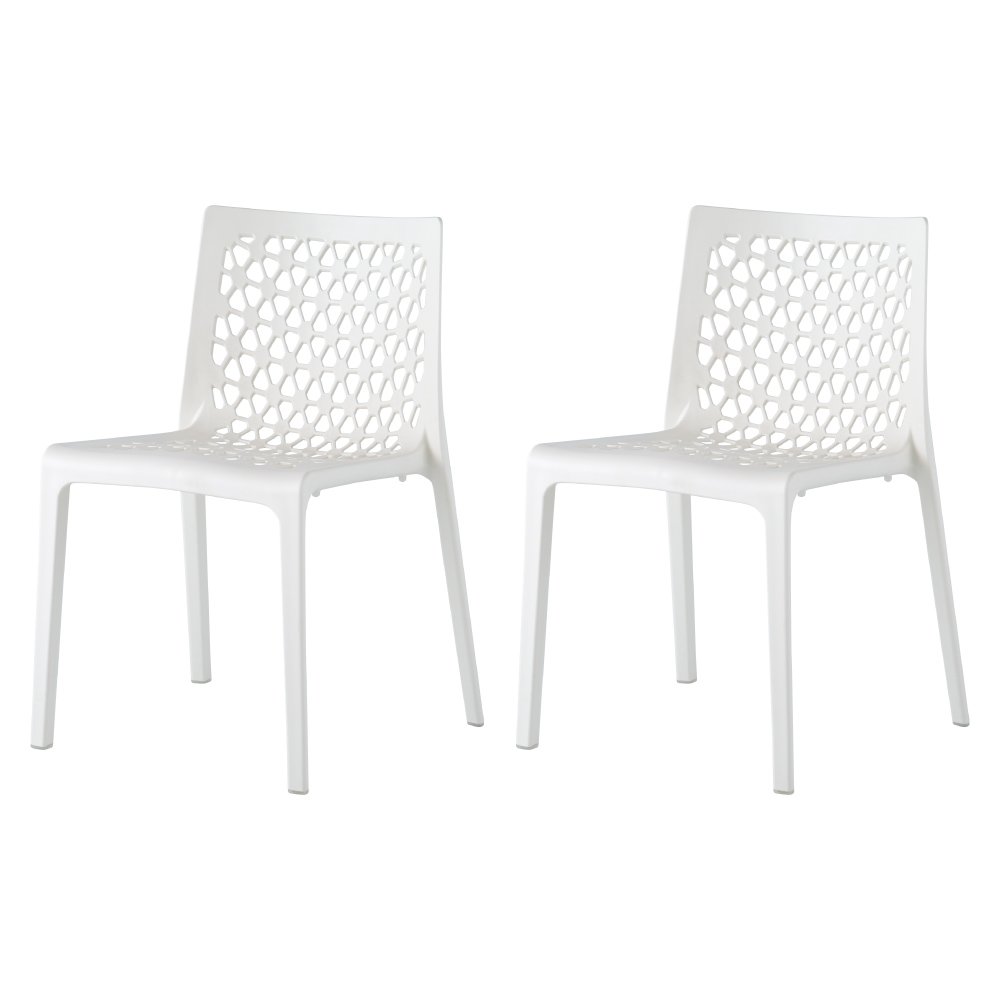 Lagoon Milan Stackable Dining Chair Set of 2. Picture 1