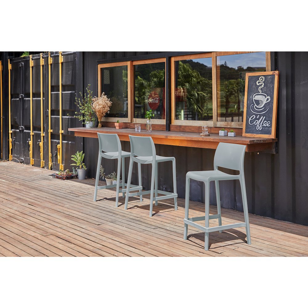 Sensilla Resin Stackable Counter Stool Set of 2. Picture 2