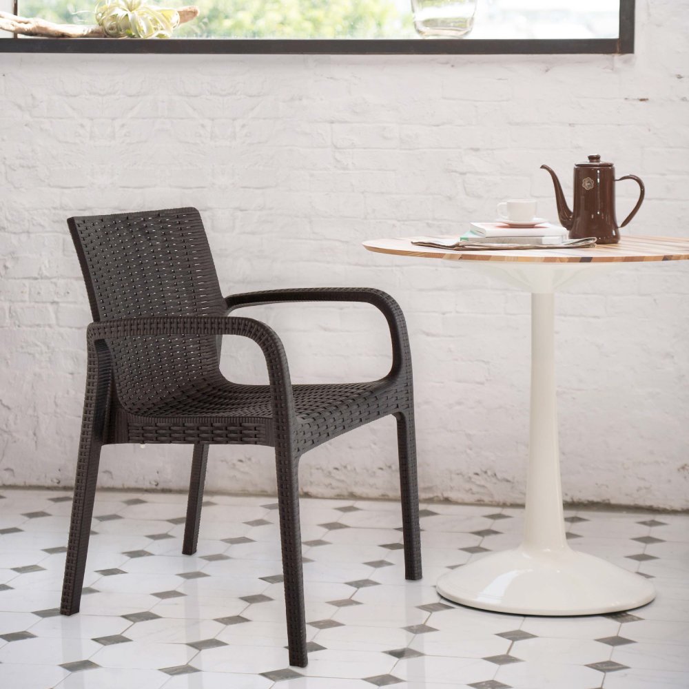 Lagoon Koppla Resin Stackable Dining Armchair Set of 2. Picture 2