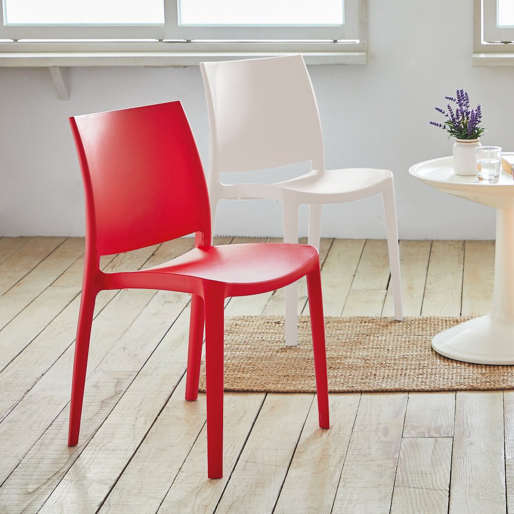 Lagoon Sensilla Stackable Dining Chairs Set of 4. Picture 5