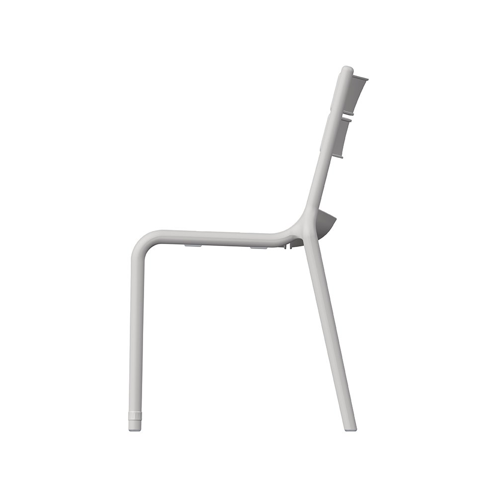 Naples B Stackable Side Chair Cold Grey, 2 Pcs. Picture 4