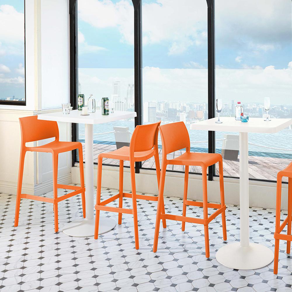 Sensilla Resin Stackable Bar Stool Set of 2. Picture 4
