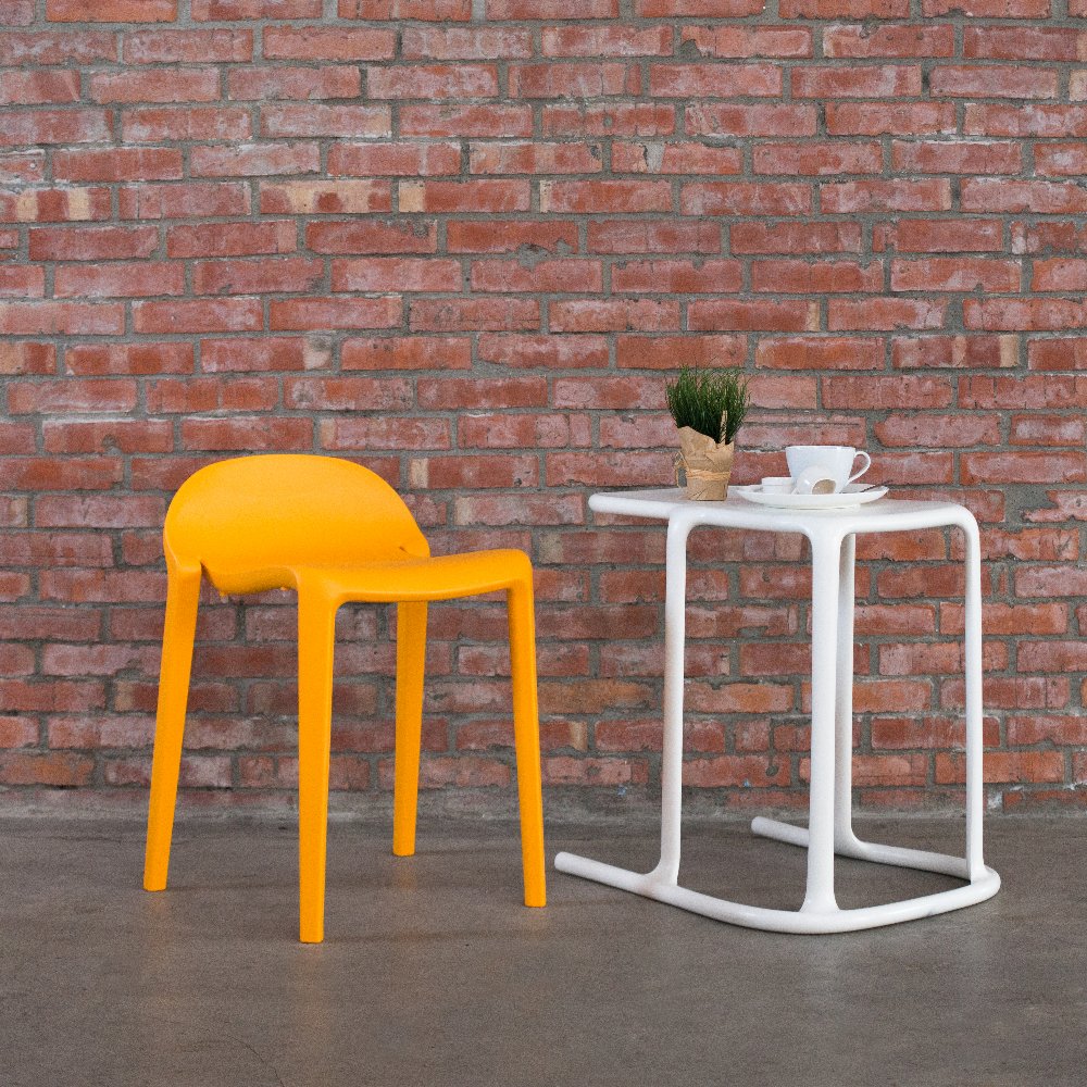 Lagoon Joyous Resin Stackable Short Stool Set of 2. Picture 2
