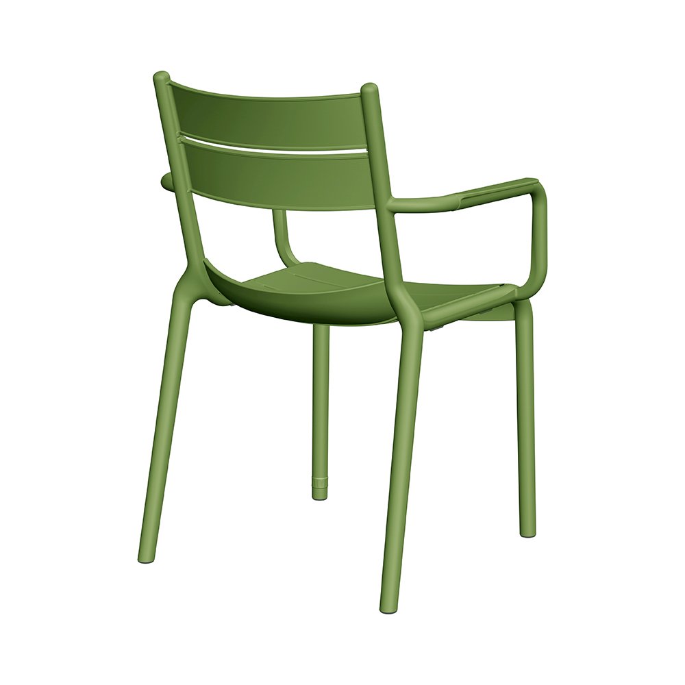 Naples A Stackable Armchair Olive Green, 2 Pcs. Picture 2