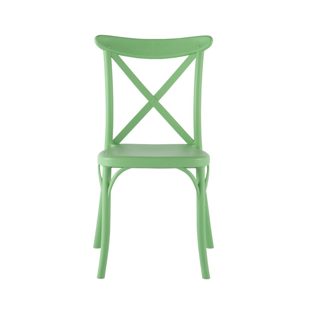 Stackable Resin Crossback Dining Chair Set of 2. Picture 4