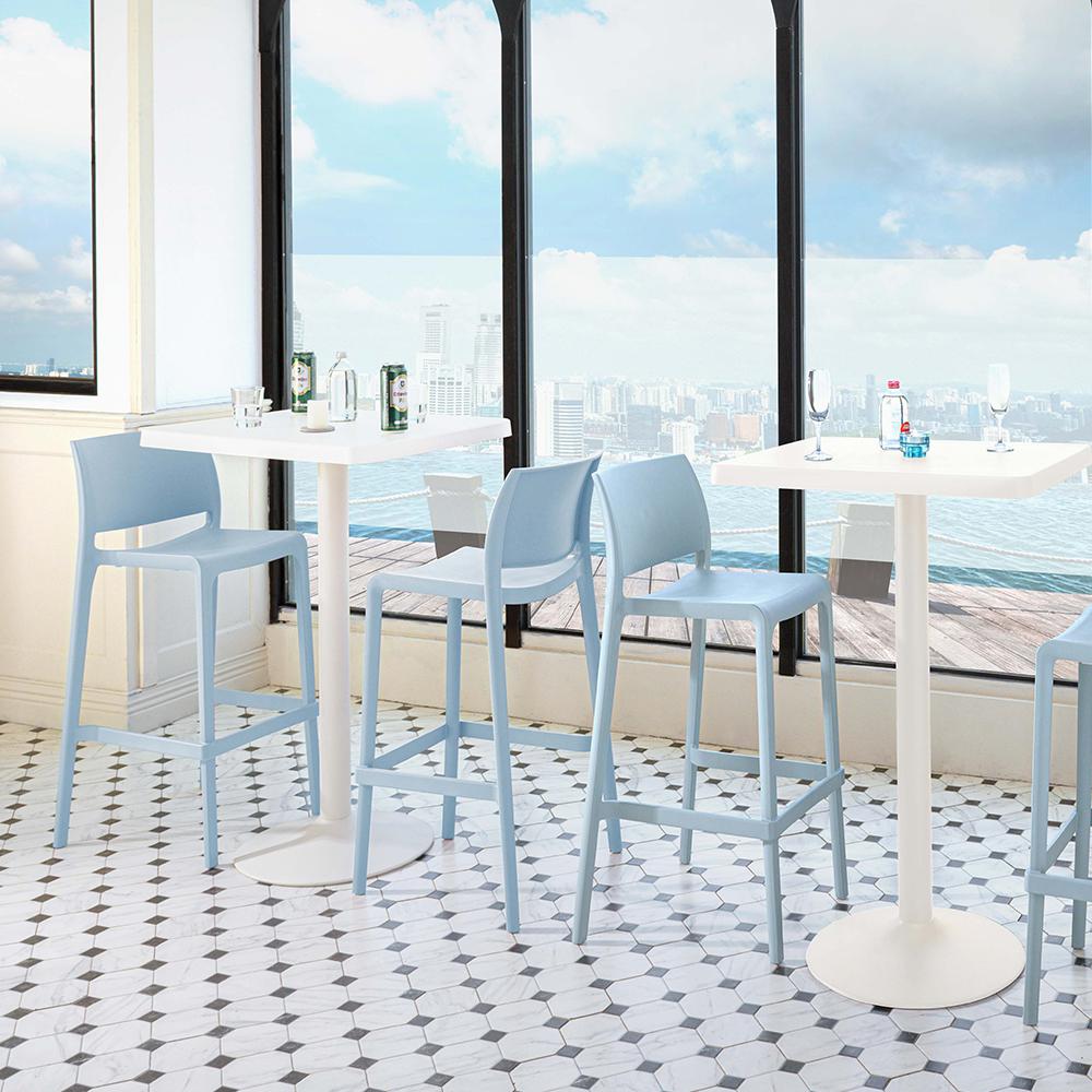 Sensilla Resin Stackable Bar Stool Set of 2. Picture 4