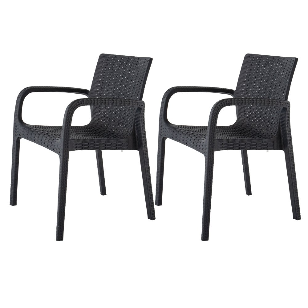 Lagoon Koppla Resin Stackable Dining Armchair Set of 2. Picture 1