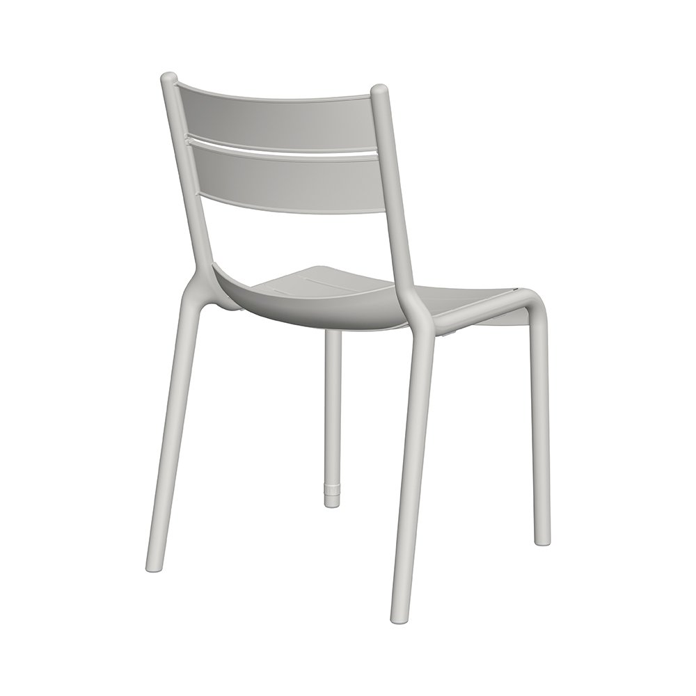 Naples B Stackable Side Chair Cold Grey, 2 Pcs. Picture 2