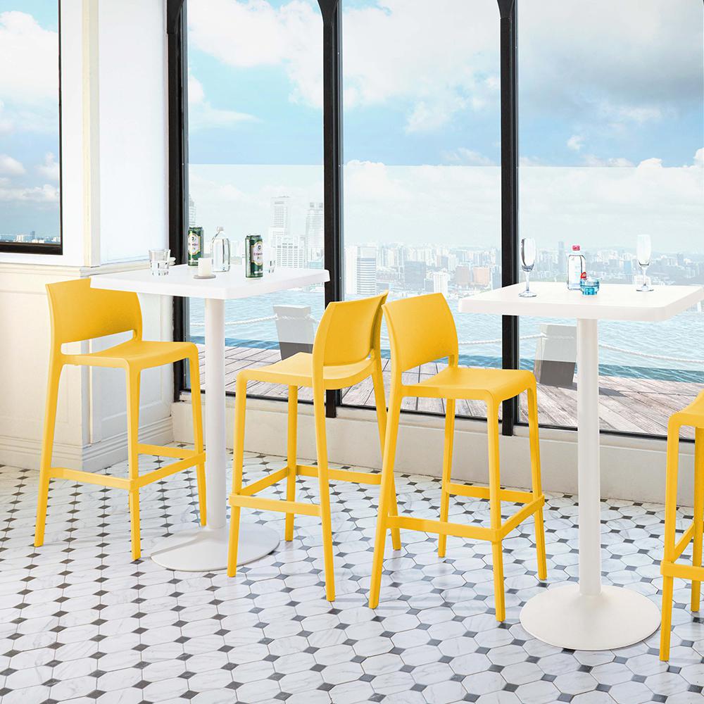 Sensilla Resin Stackable Bar Stool Set of 2. Picture 4