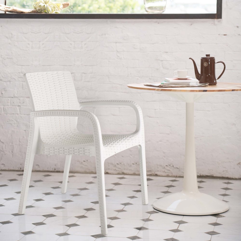 Lagoon Koppla Resin Stackable Dining Armchair Set of 2. Picture 2