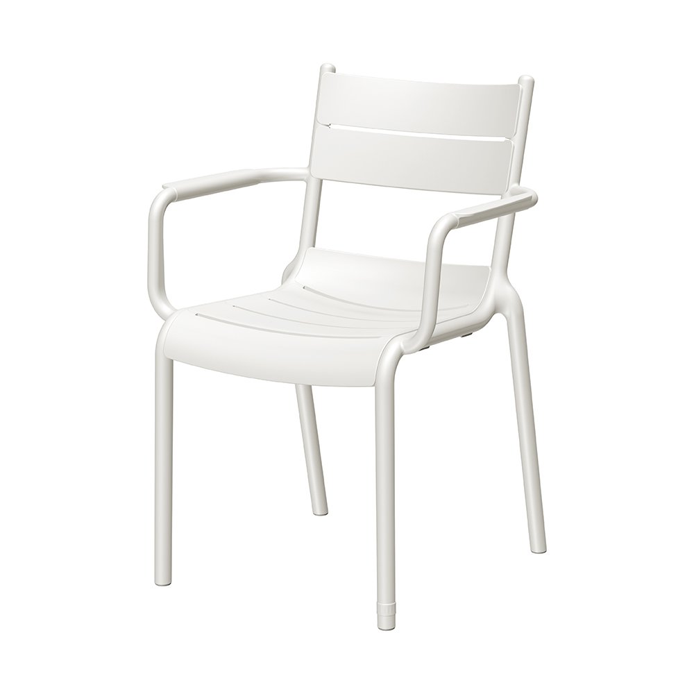 Naples A Stackable Armchair White, 2 Pcs. Picture 1