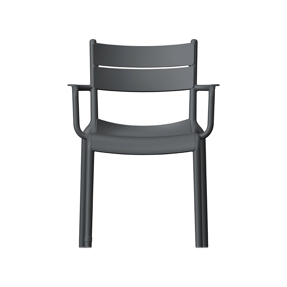 Naples A Stackable Armchair Dark Grey, 2 Pcs. Picture 3