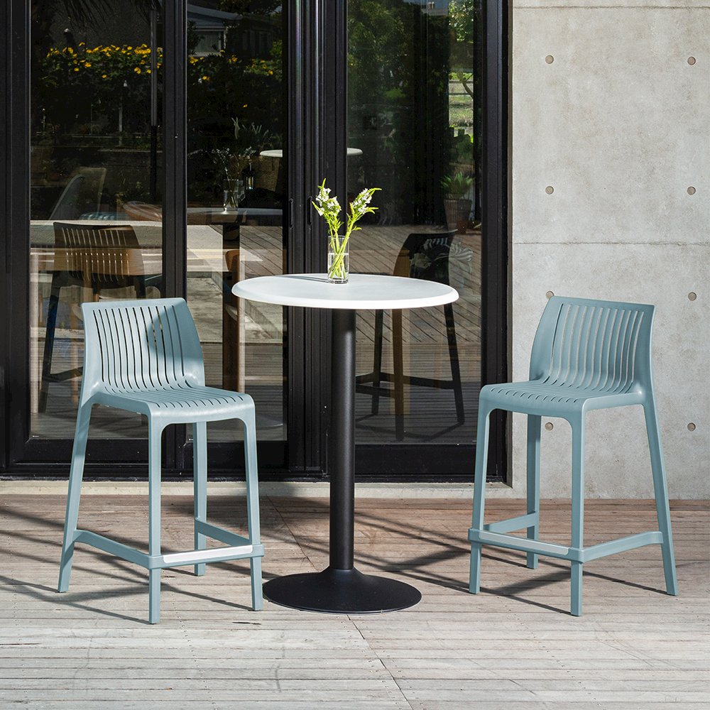 Milos Resin Stackable Counter Stool Set of 2. Picture 2