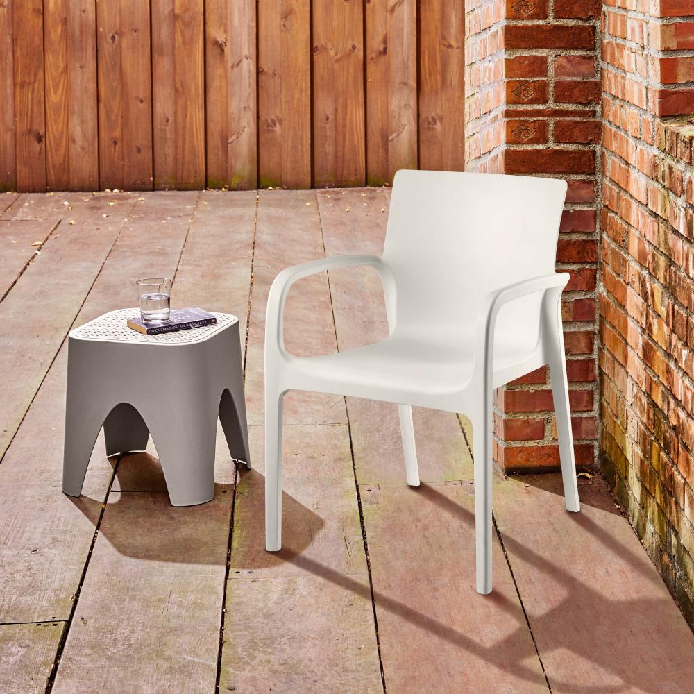 Lagoon Alissa Resin Stackable Dining Armchair Set of 2. Picture 3