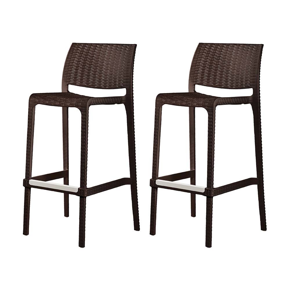 Rue Resin Stackable Bar Stool Set of 2. Picture 1