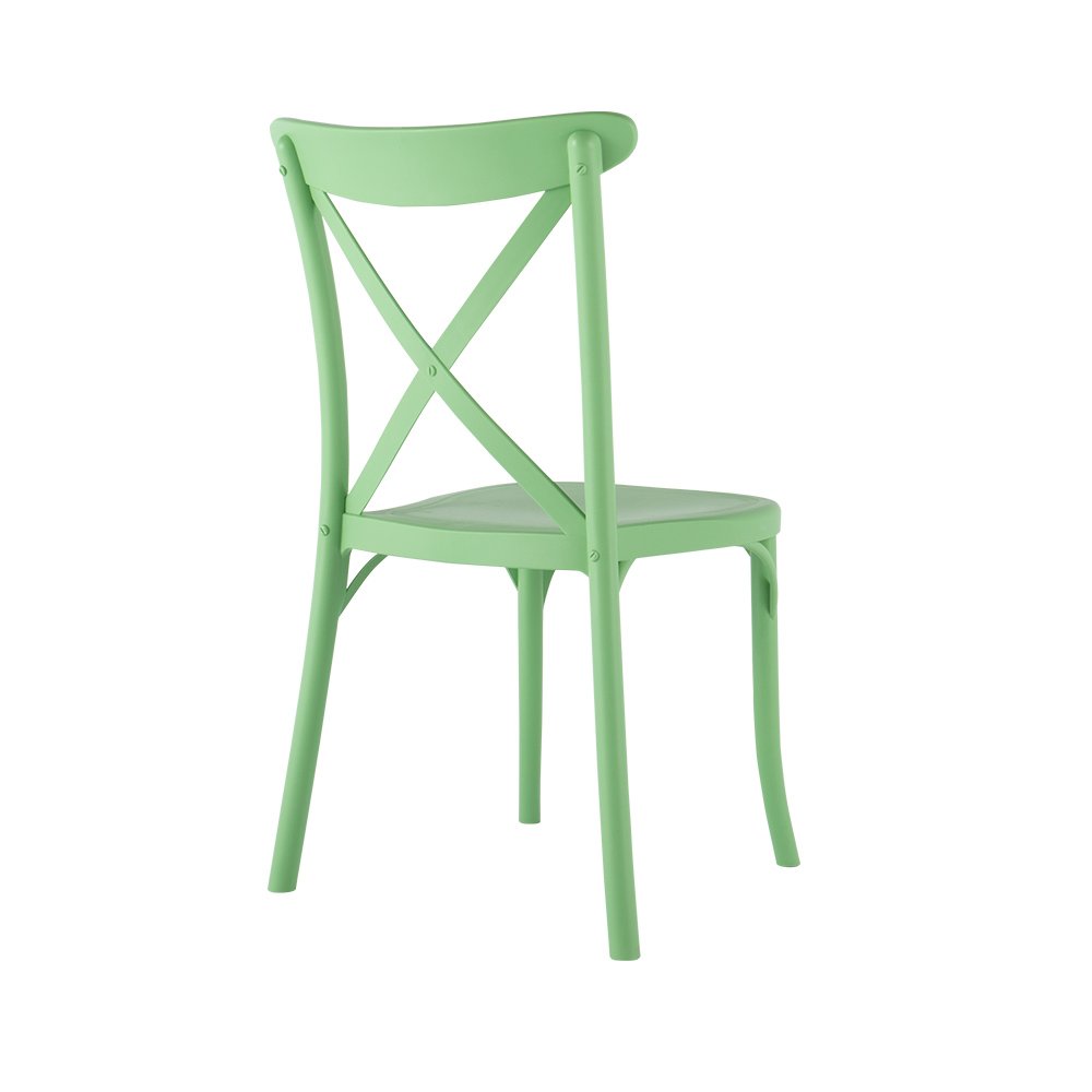 Stackable Resin Crossback Dining Chair Set of 2. Picture 3
