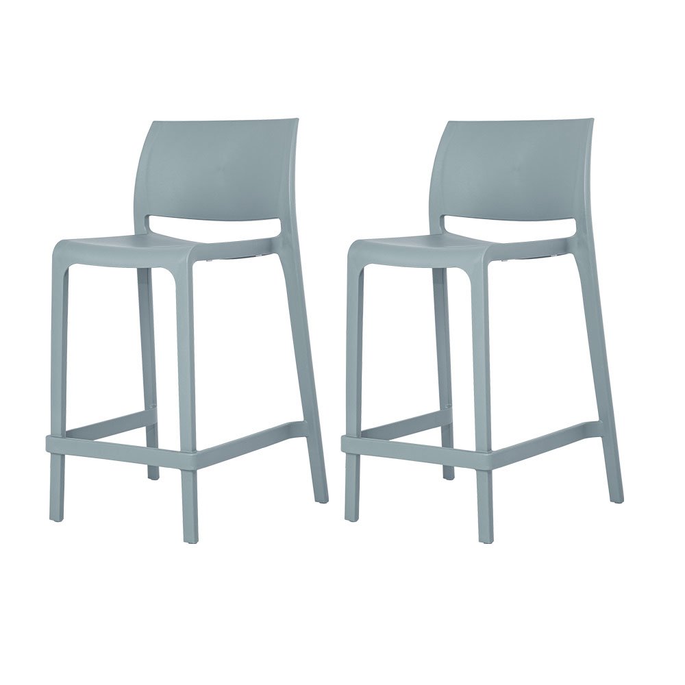 Sensilla Resin Stackable Counter Stool Set of 2. Picture 1