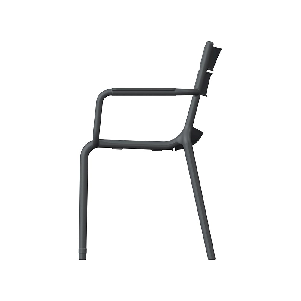 Naples A Stackable Armchair Dark Grey, 2 Pcs. Picture 4