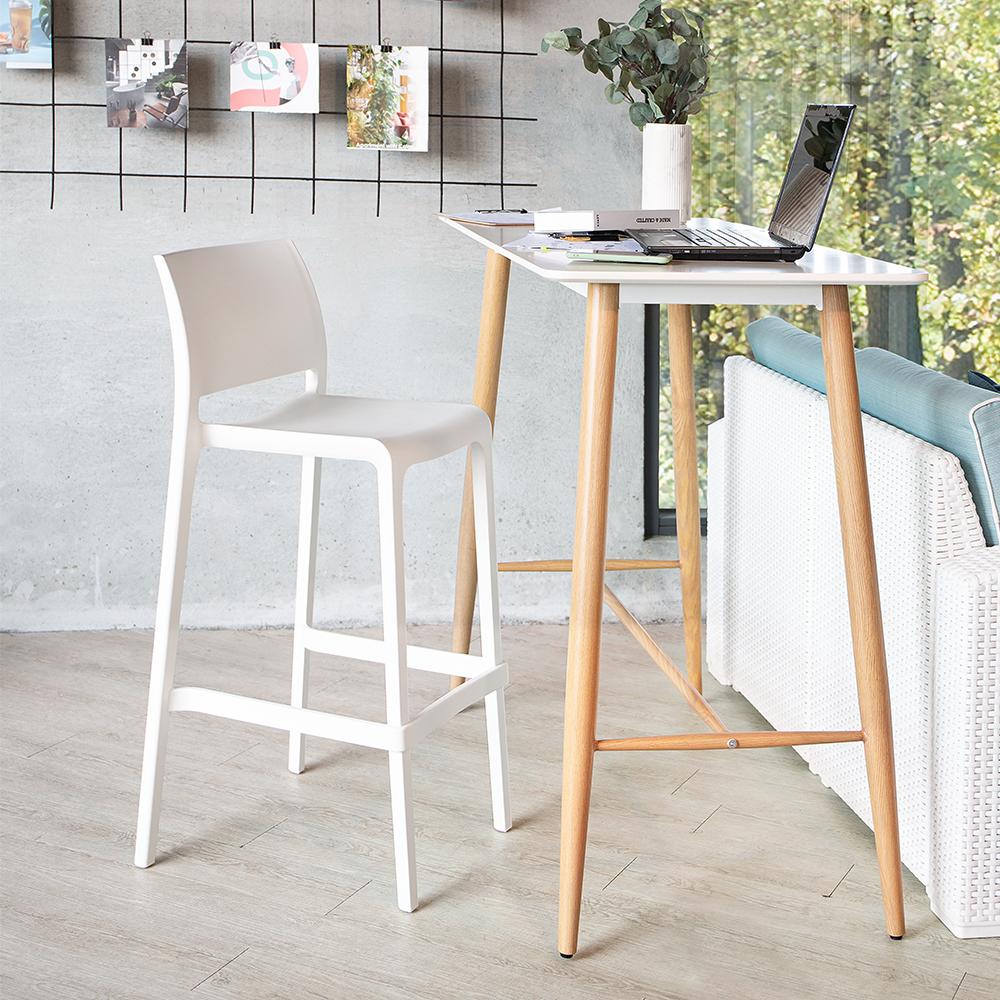 Sensilla Resin Stackable Bar Stool Set of 2. Picture 2