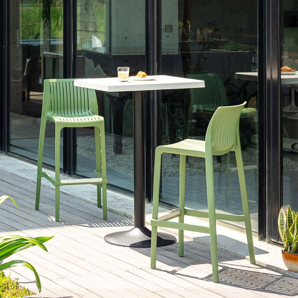 Milos Resin Stackable Bar Stool Set of 2. Picture 4