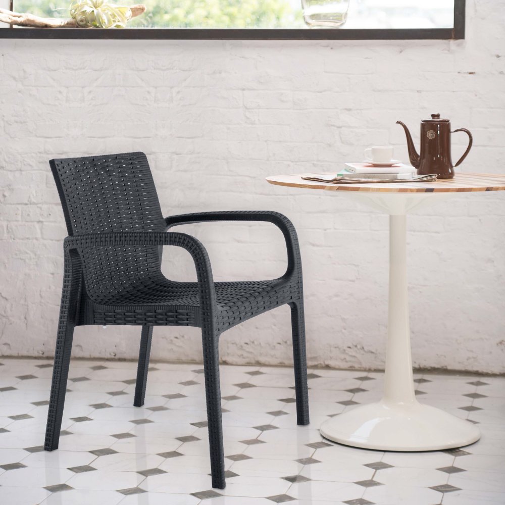 Lagoon Koppla Resin Stackable Dining Armchair Set of 2. Picture 2