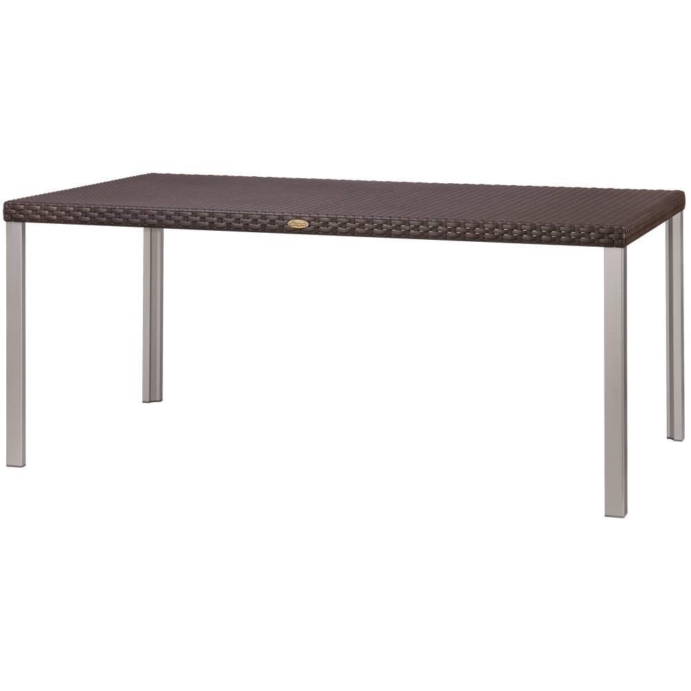 Lagoon Oslo Family Rattan Dining Table with Aluminum Legs. Picture 1