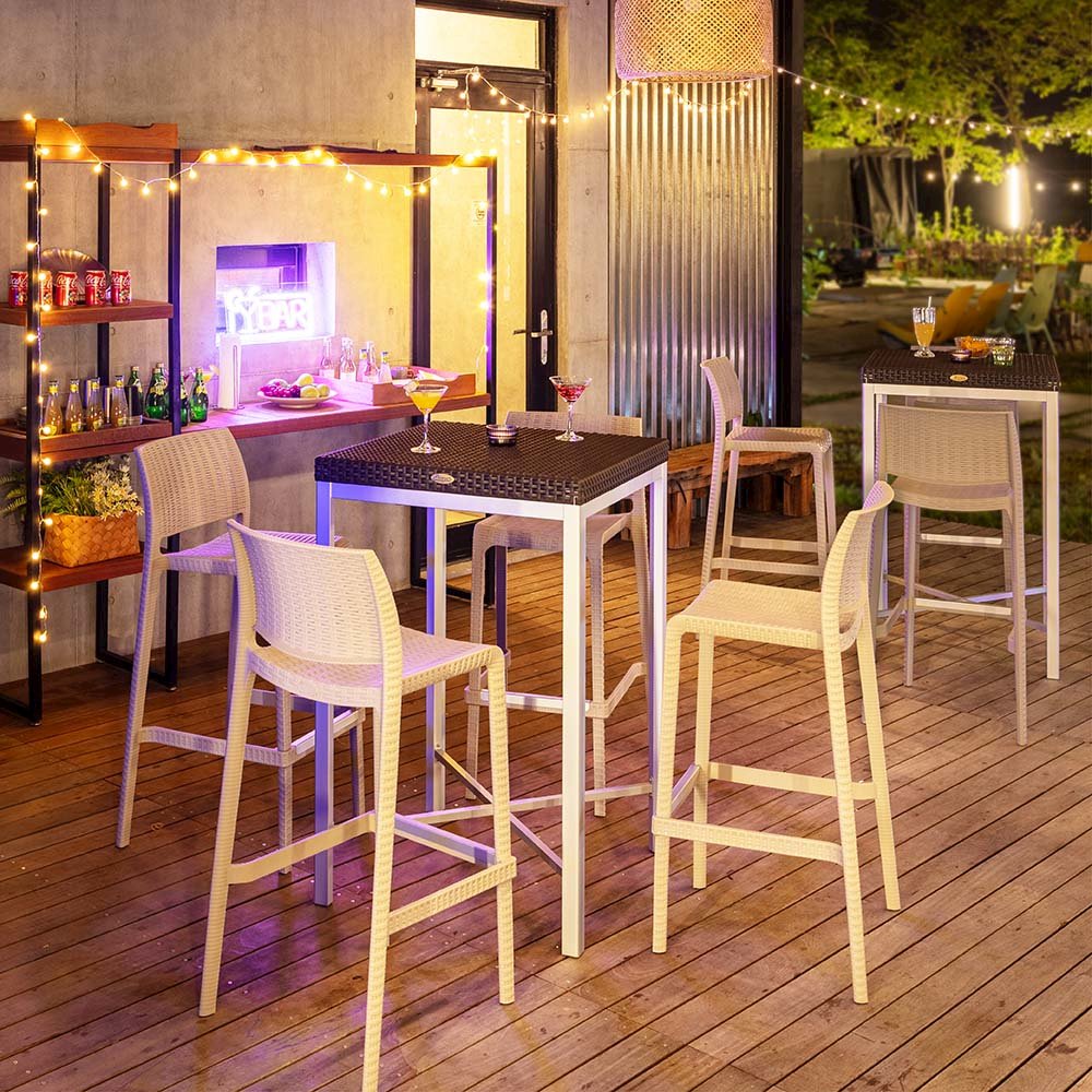 Rue Resin Stackable Bar Stool Set of 2. Picture 6