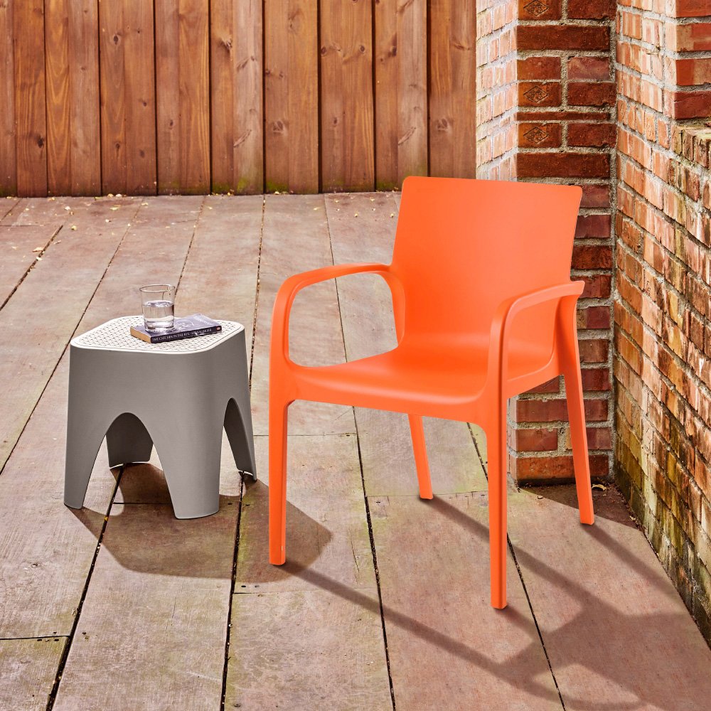 Lagoon Alissa Resin Stackable Dining Armchair Set of 2. Picture 2