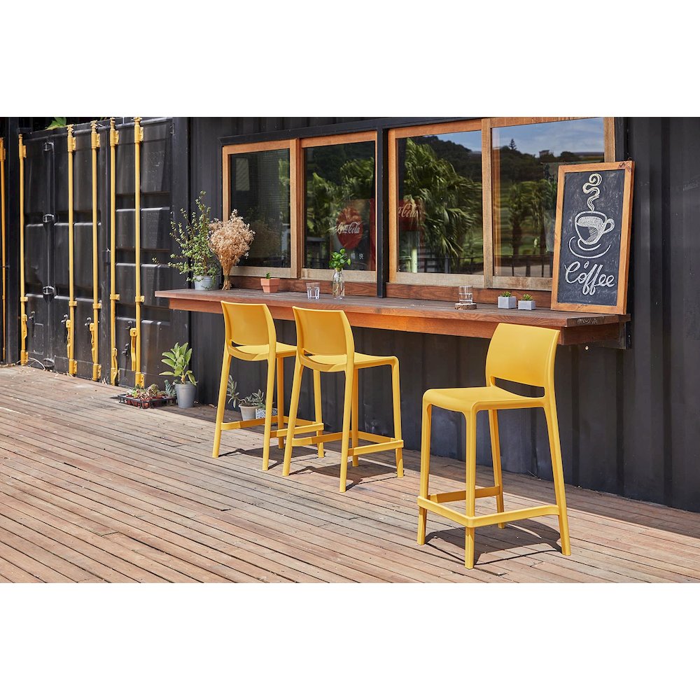 Sensilla Resin Stackable Counter Stool Set of 2. Picture 2