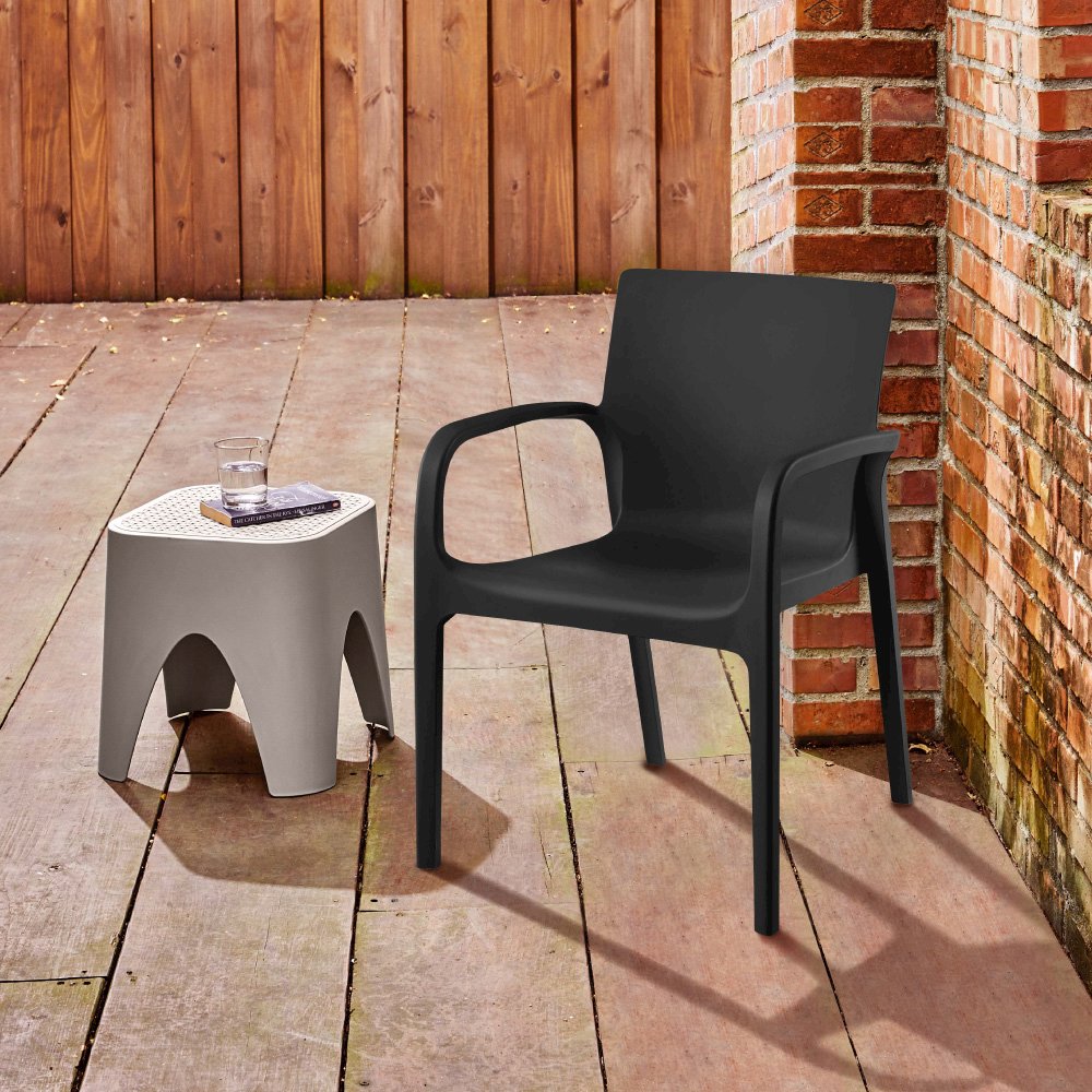 Lagoon Alissa Resin Stackable Dining Armchair Set of 2. Picture 2