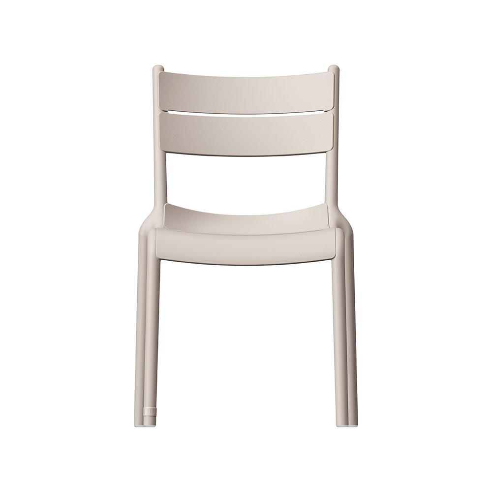 Naples B Stackable Side Chair Taupe, 2 Pcs. Picture 3