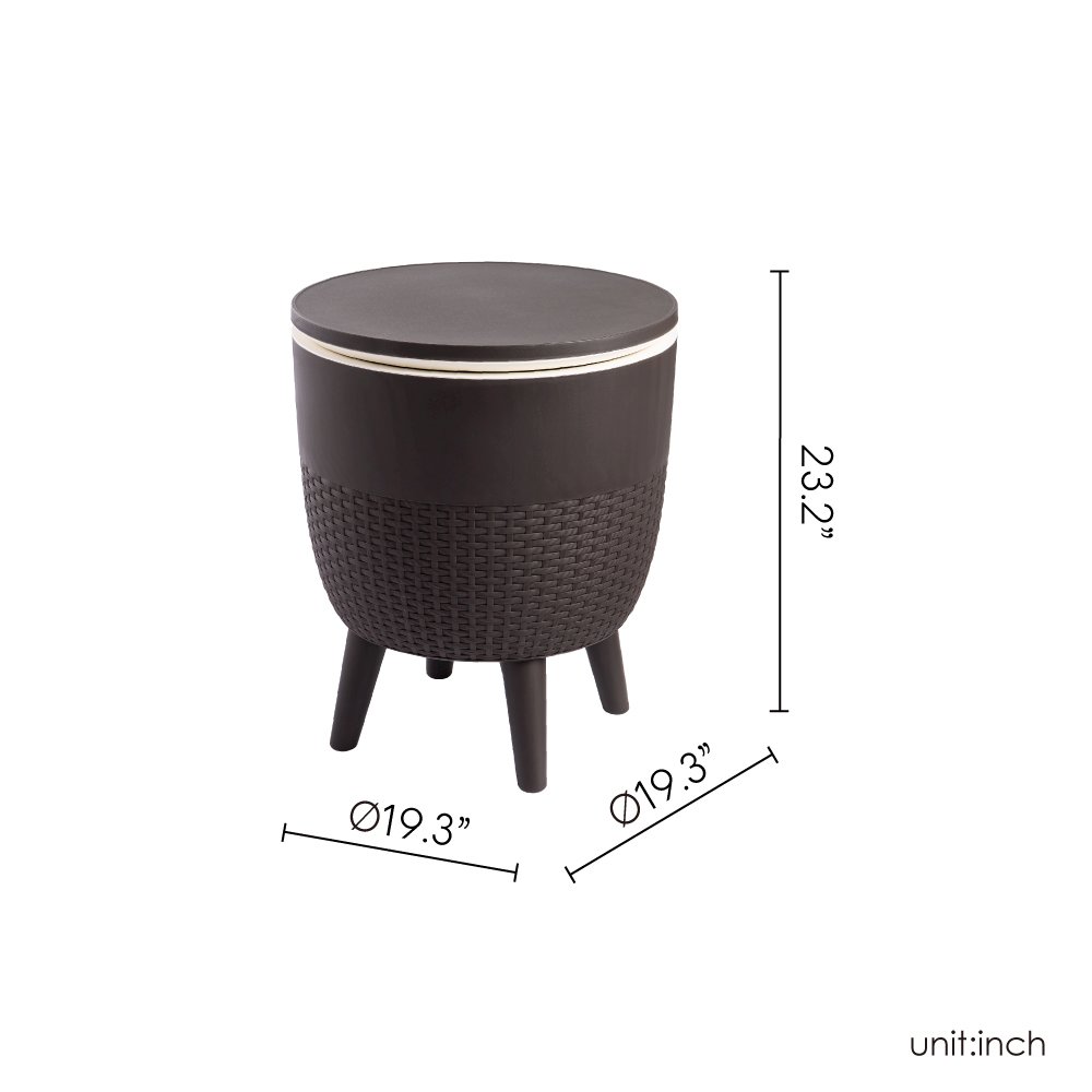 Lagoon Cancun 2-In-1 Side Table and Cooler. Picture 6