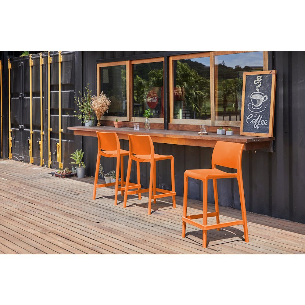 Sensilla Resin Stackable Counter Stool Set of 2. Picture 2