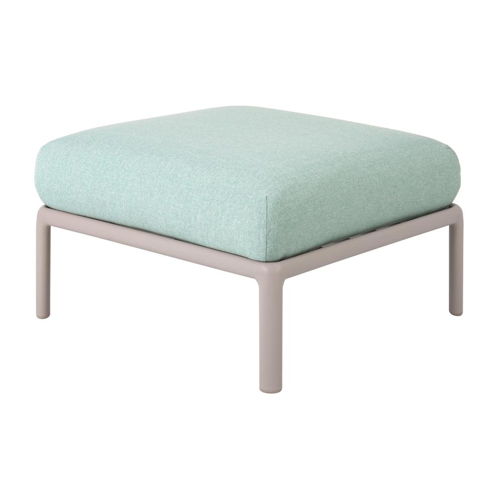 Laurel Resin Ottoman with Cushion. Picture 1
