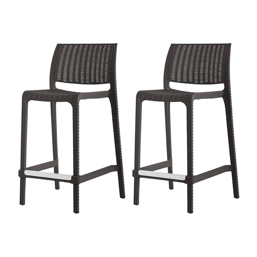 Rue Resin Stackable Counter Stool Set of 2. Picture 1